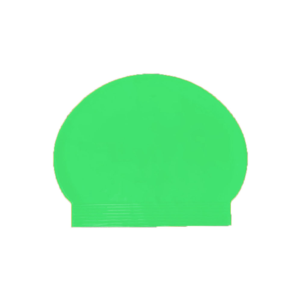 green swimming hat