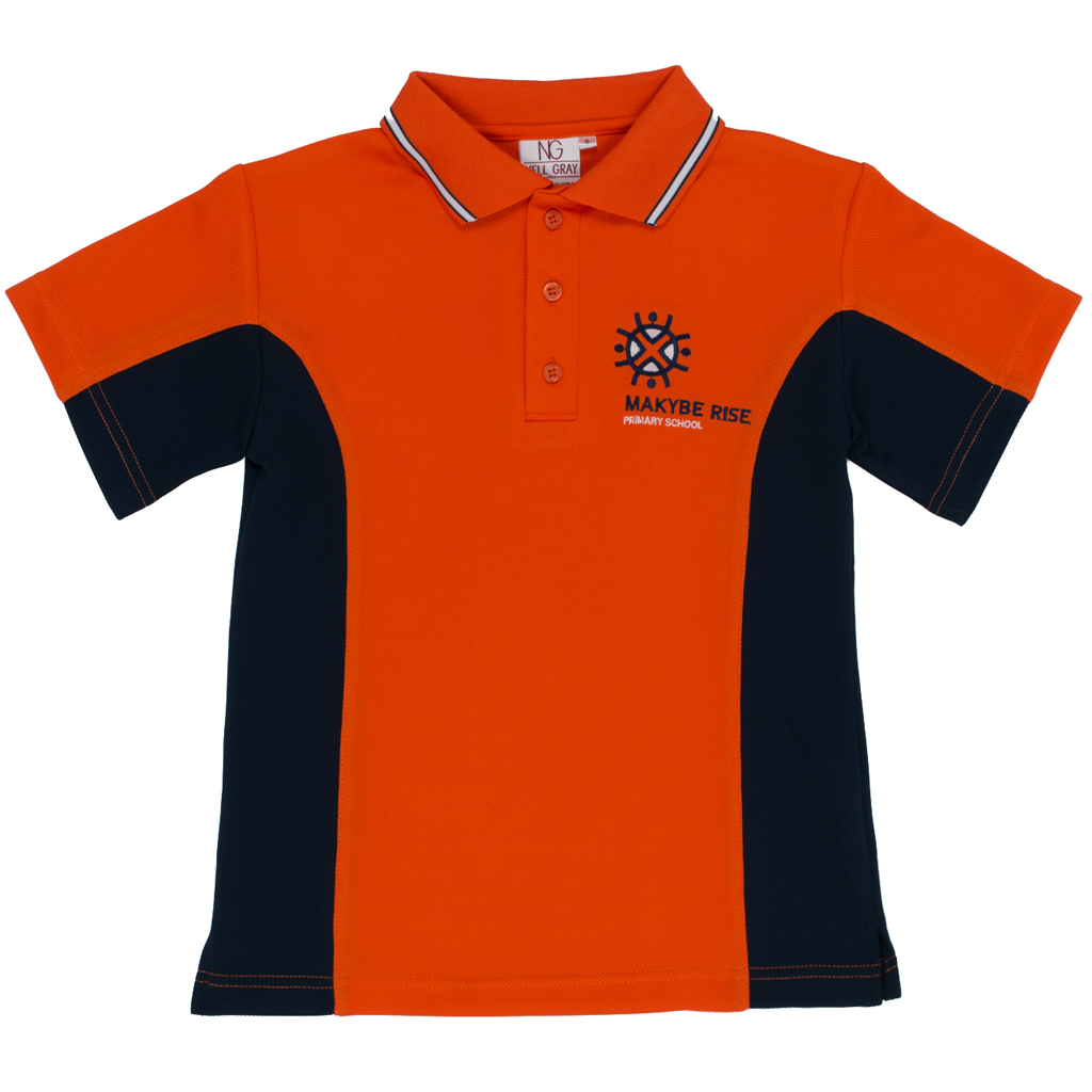 Orange polo outlet shirt uniform