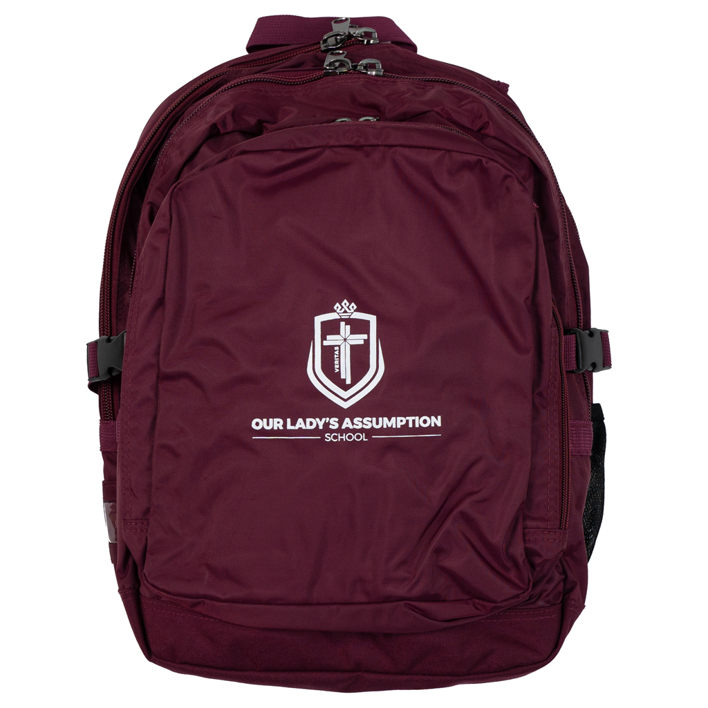 Maroon school outlet bag