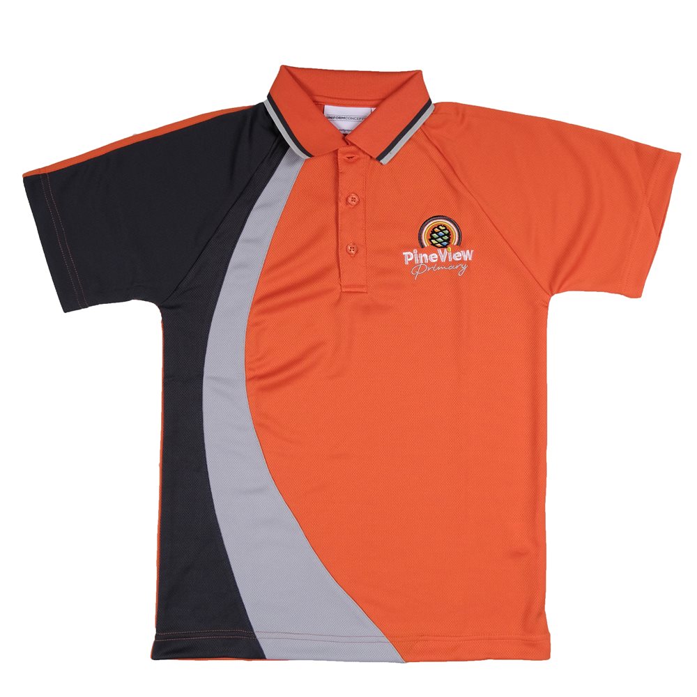 Orange polo shirt outlet uniform